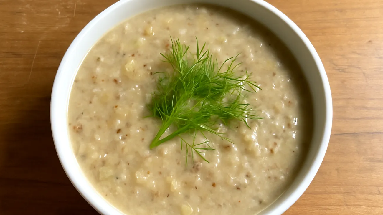 Fenchel-Buchweizen-Suppe mit Miso und Ingwer"
