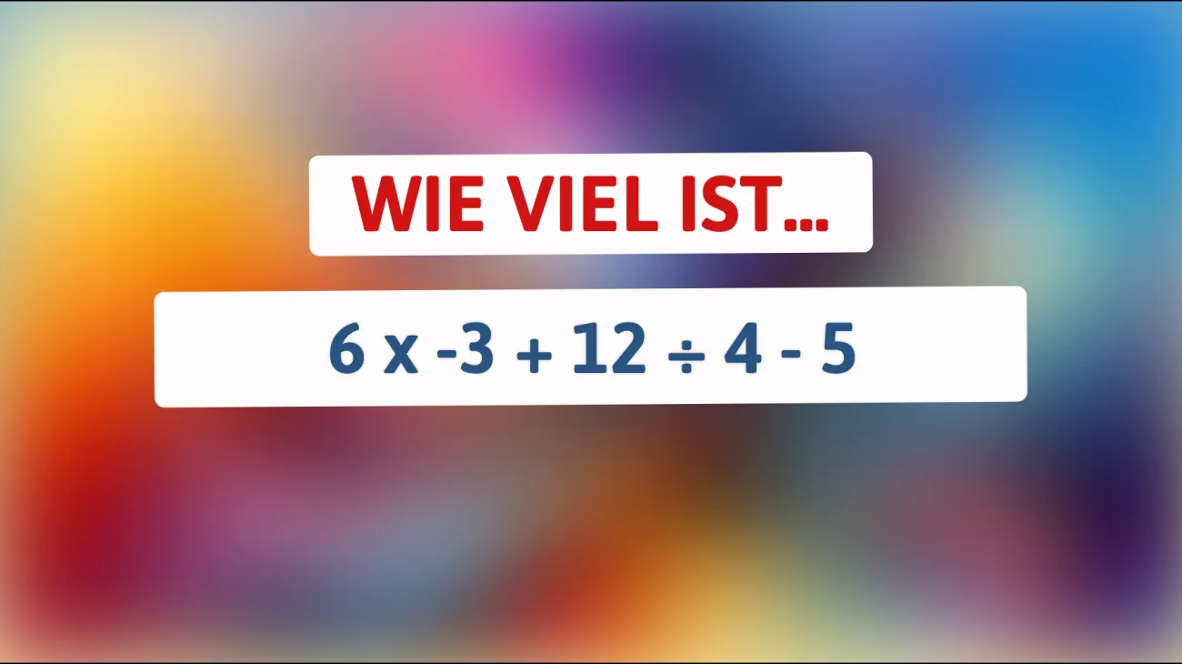 Nur genielle Köpfe können dieses mathematische Rätsel knacken: Bist du smarter als der Durchschnitt?"